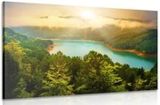 Картина на платно – Река в зелена гора