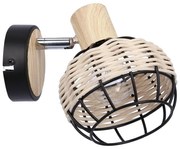 Черно-кремава стенна лампа ø 12 cm Tajga - Candellux Lighting