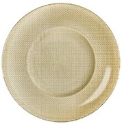 Bormioli Rocco - Стъклено плато за сервиране 31см GOLD INCA METALIC-(4.50012)