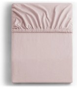 Светлорозов еластичен чаршаф от джърси 180x200 cm Amber – Restilo