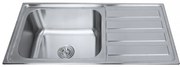 Кухненска мивка ICK10050R TAMPICO, алпака, лява, 100x52см