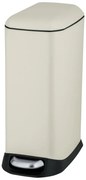 Кремаво стоманено кошче за боклук с педал 20 l Design – Wenko