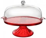 Пластмасова кутия за торта с дръжка и поставка (SA-205)