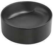 Мивка за баня MAGENTA 4215MB, Inter Ceramic, за плот, порцелан, черен мат, 42.5х15х42.5см
