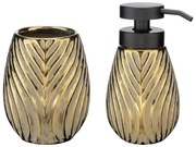 Керамичен комплект аксесоари за баня в златисто Idro – Wenko