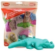 Bigjigs - 3D творчески комплект с пясък и формичка крокодил