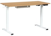 Ергономично регулируемо бюро Carmen CR- 4825, 73-121 см, Панел за управление, USB, Памет, Сензор против сблъсък, Бук/бял