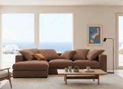 Ъгъл диван Pilo-Customizable-225φ 145β cm.-MInk (Star4608)