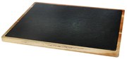 Horecano - Дървена дъска за презентация с каменна плоча правоъгълна 40х30х1.5см (плоча-36х26см) (SLWD-PL-RE-4030)