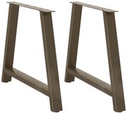 4012867 vidaXL Крака за трапезарна маса, А-образни, 2 бр., 100 x (72-73) см, стомана