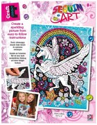 Sequin Art - Изкуство с пайети, CRAFT TEEN, Летящ еднорог