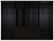 Кафява библиотека от масивен бор 296x223 cm Anita – Støraa