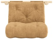 Светлокафяво кресло от рипсено кадифе Hooked – Karup Design