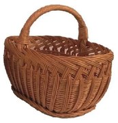 Плетена кошница за дърва с дръжка 41x52 см