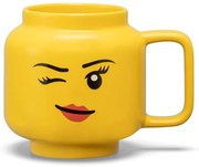 Жълта керамична бебешка чаша 530 ml Head - LEGO®