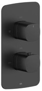 KFA Armatura 5759-001-81 - Термостатен душ смесител за вградена инсталация MALAGA, черен