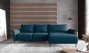 Ъглов диван Джозефин-петрол-десен