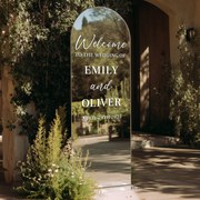 Персонализиран стикер за огледало S50 – Welcome to the wedding of...