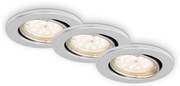 Briloner 7219-039-К-кт 3xLED Димируема лампа за баня 1xGU10/5W/230V IP23