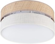 Плафон SIRJA DOUBLE BOHO 2xE14/15W/230V, диаметър 35 см, бежово/кремаво