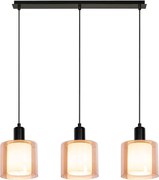 Пендел НИРА 2, черен/мед, 3xE27