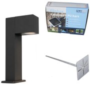 Индустриална подова лампа за външен монтаж тъмно сива 30 см IP44 - Baleno