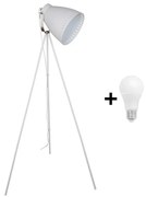 LED Стояща лампа 1xE27/10W/230V бяла 145cm