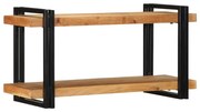 Sonata H Стенен рафт 90x33x45 cm Масивна дървесина Акация