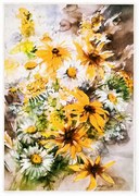 Жълт миещ се килим 160x230 cm New Carpets - Oyo home