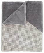 Сиво одеяло от микроплюш 130x170 cm Cosy Larsson Geo – Catherine Lansfield