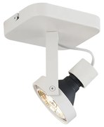 Дизайнерски таванен прожектор бял GU10 70mm въртящ се и накланящ се - Vo