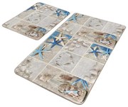 Бежови килимчета за баня в комплект от 2 бр. 60x100 cm - Mila Home