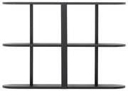 Черен на няколко нива стенен рафт 80 cm Vicente – Bloomingville