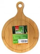 Бамбукова дъска кръгла с дръжка ф15см ( B3066-3 )