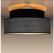 Плафон GRACE 1xE27/60W/230V Ø 40 см черен/сив