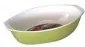 Cerutil - Керамична тава овал с дръжки 34x21xh7,5см зелено/бяло-(P0571)