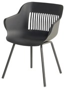 Тъмносиви пластмасови градински столове в комплект от 2 броя Jill Rondo - Hartman