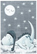 Синьо-сив детски килим 140x200 cm Bambi – Ayyildiz Carpets