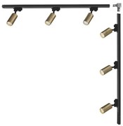 Zuma Line 3563 - Точково осветително тяло за шинна система TUBE 6xGU10/35W/230V черно/златно