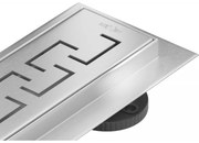 Mexen Flat M15 линеен сифон 80 см, инокс - 1024080-15