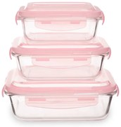 Стъклени буркани за храна 3 бр. Freska - Premier Housewares