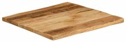 370654 vidaXL Плот за маса, жив ръб, 40x40x2,5 см, масивно дърво грубо манго