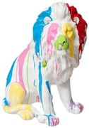 Статуя atmosphera Lion, 60 см, Бяла смола