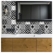 Комплект от 30 стикера за стена Decal Tiles Azulejos , 10 x 10 cm Rosario - Ambiance