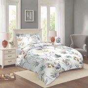 Бяло единично памучно спално бельо 140x200 cm Darina – Cotton House