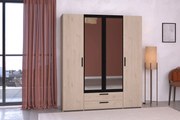 Гардероб Dorm 4-door с огледало-Mauro
