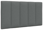 4019136 vidaXL Мека табла за легло Hanko, тъмносива, 80 см, плат