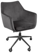 Сив офис стол Nora - Actona