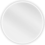 Mexen Loft кръгло огледало за баня 30 см, бяла рамка - 9850-030-030-000-20
