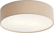 Модерна таванна лампа Taupe с кадифен абажур 38 см 2-светлини - Luz